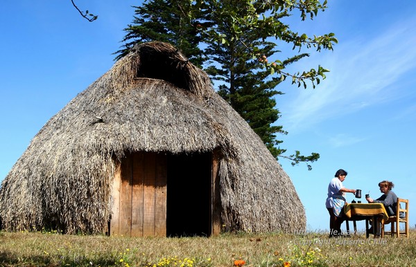 Une ruka, l’habitation mapuche – Lago Budi 