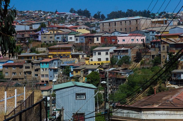 Vue depuis le Cerro Cárcel - Valparaíso